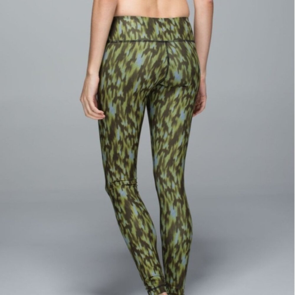 Lululemon Wunder Under Leggings - Green Brown